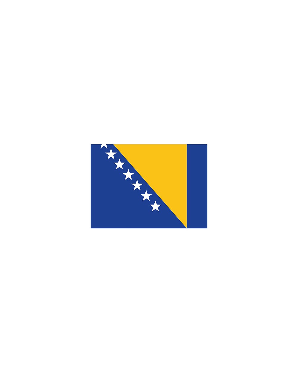 PRINTWEAR Flag Bosnia and Herzegovina Zubehör personalisierbar