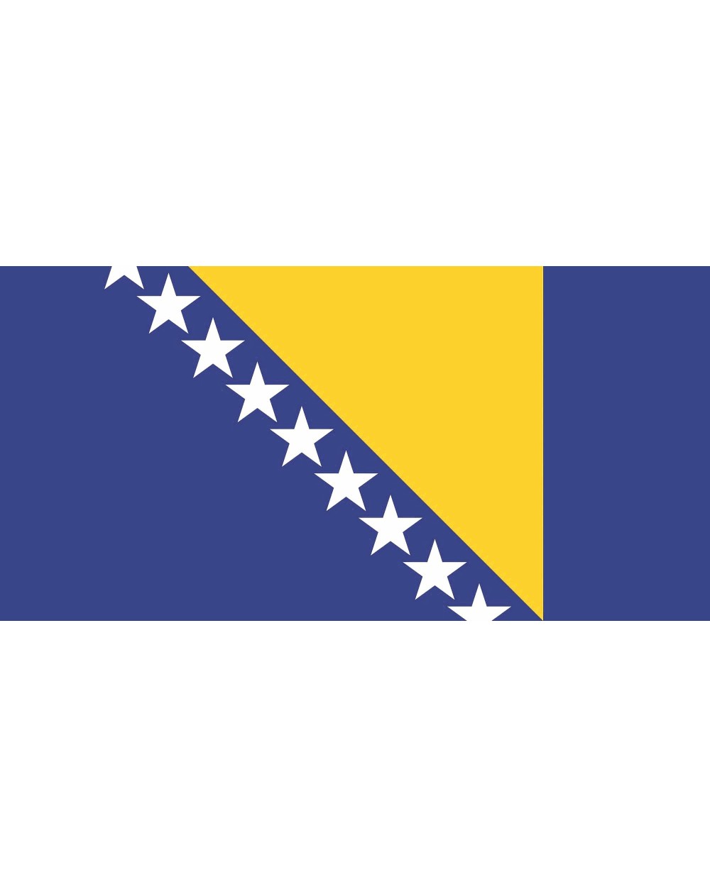 PRINTWEAR Flag Bosnia and Herzegovina Zubehör personalisierbar