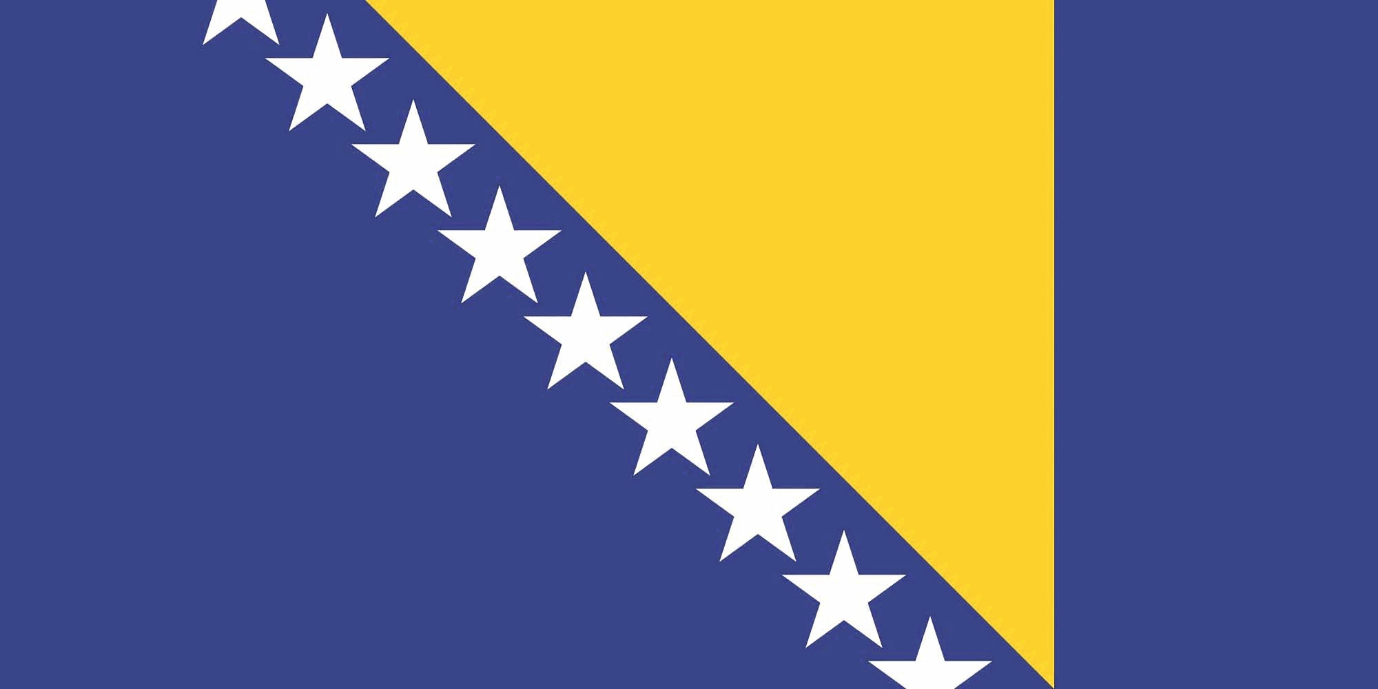 Benodigdheden PRINTWEAR Flag Bosnia and Herzegovina voor bedrukking &amp; borduring