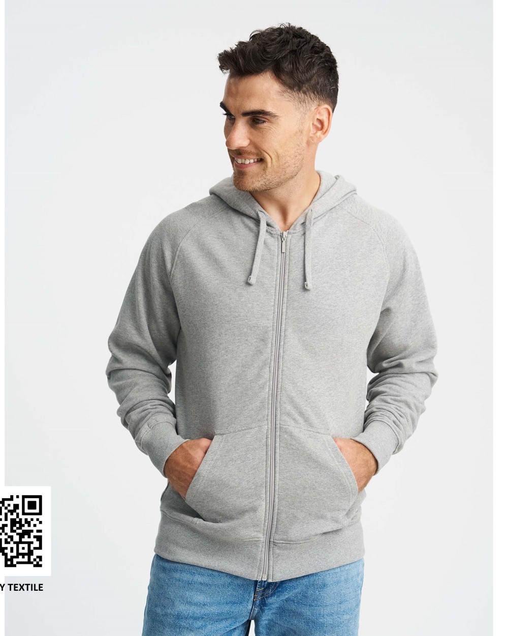 Sweat-shirts personnalisable NEUTRAL MENS HOODIE WITH ZIP