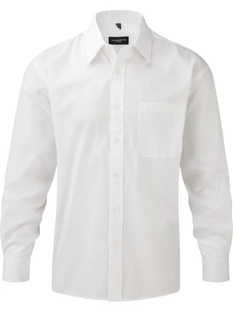 RUSSELL Chemise homme popeline polycoton manches longues /api/colors/7a92cd2d-10d2-40b4-928b-296bb7487506 personnalisable