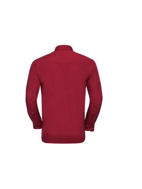 RUSSELL Chemise homme popeline polycoton manches longues /api/colors/f7def30f-cf00-4a4e-8048-9f030f6d3017 personnalisable