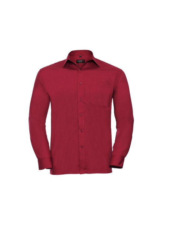 Chemises personnalisable RUSSELL Chemise homme popeline polycoton manches longues