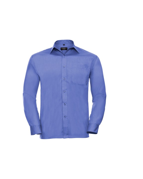 Chemises personnalisable RUSSELL Chemise homme popeline polycoton manches longues