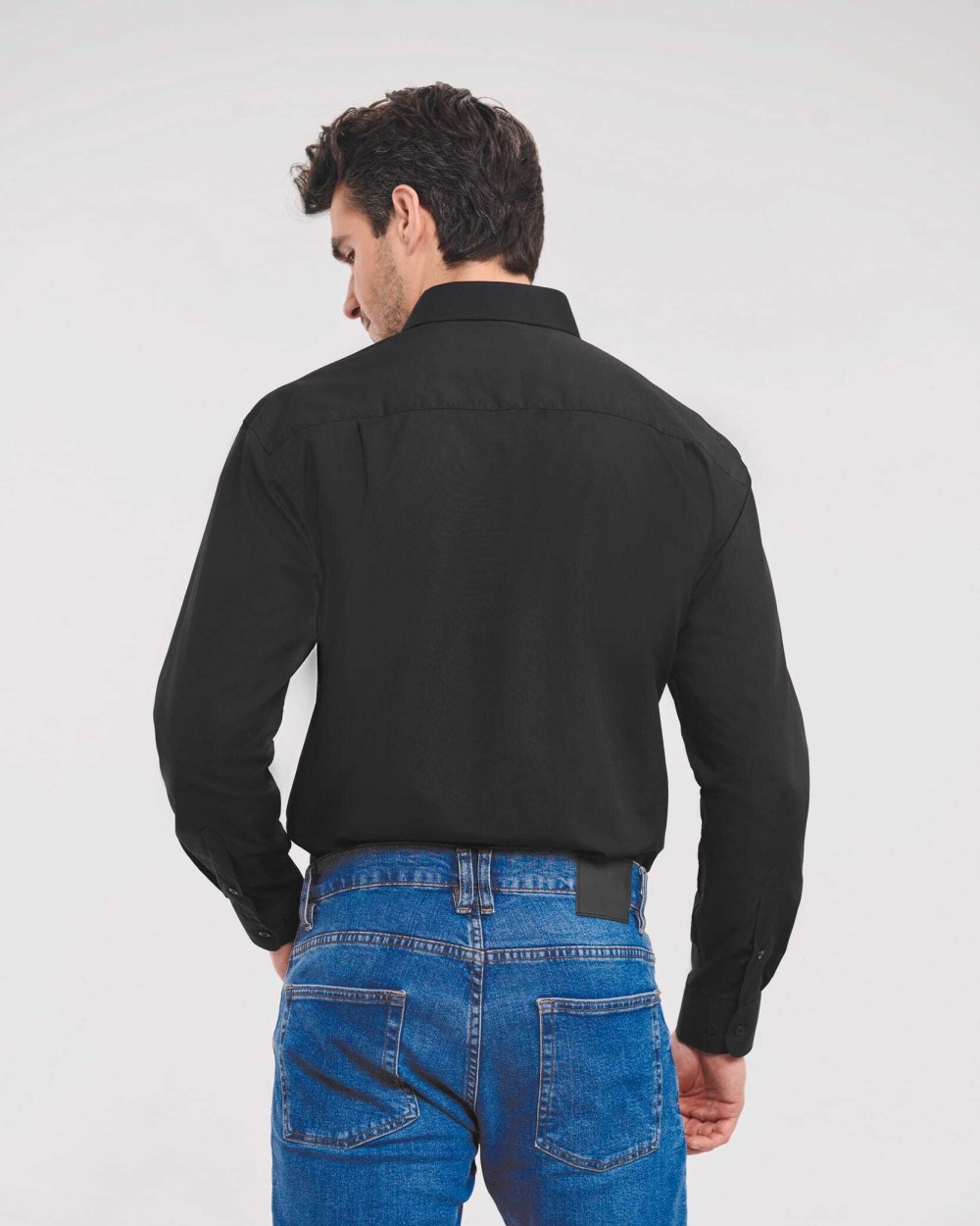 Chemises personnalisable RUSSELL Chemise homme popeline polycoton manches longues