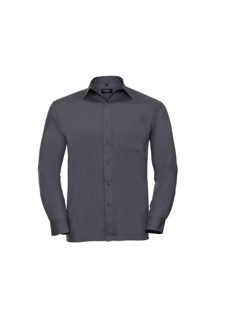 RUSSELL Chemise homme popeline polycoton manches longues /api/colors/2fa123ac-77ac-4f42-beb3-f6a528eded78 personnalisable