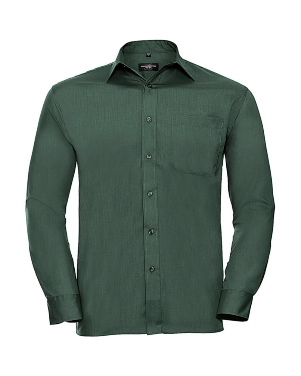 RUSSELL Men's Ls Polycotton Popelinehemd Hemden personalisierbar