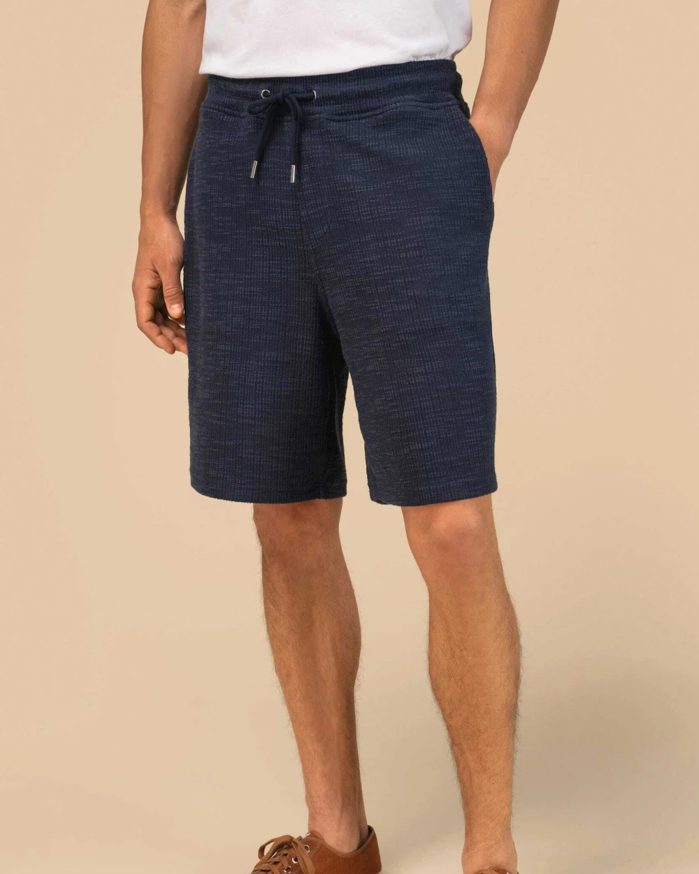 Bermuda's & Shorts SPASSO Herenbermuda met structuur voor bedrukking &amp; borduring