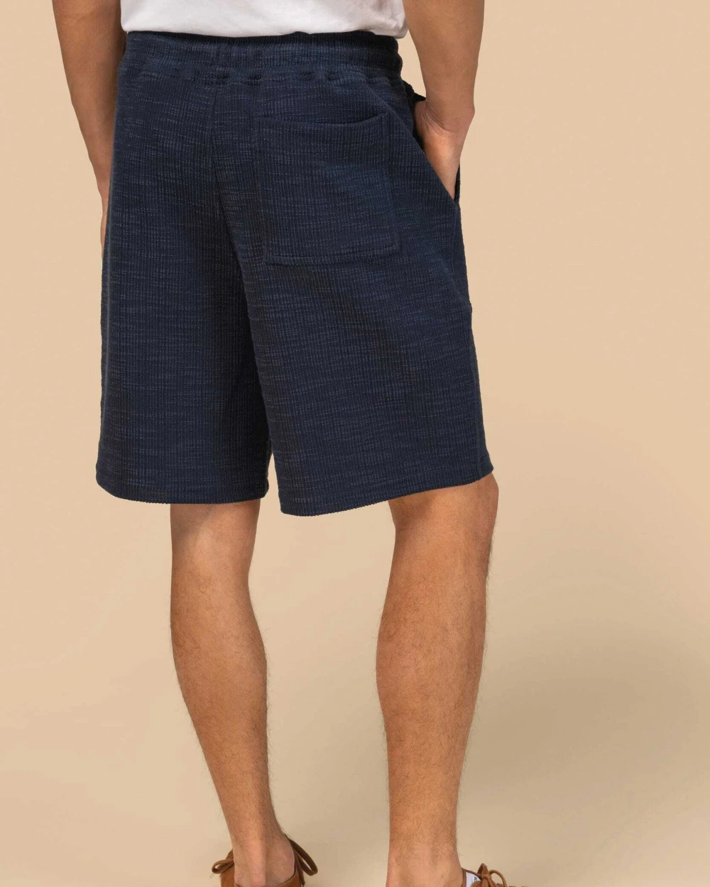 Bermuda's & Shorts SPASSO Herenbermuda met structuur voor bedrukking &amp; borduring