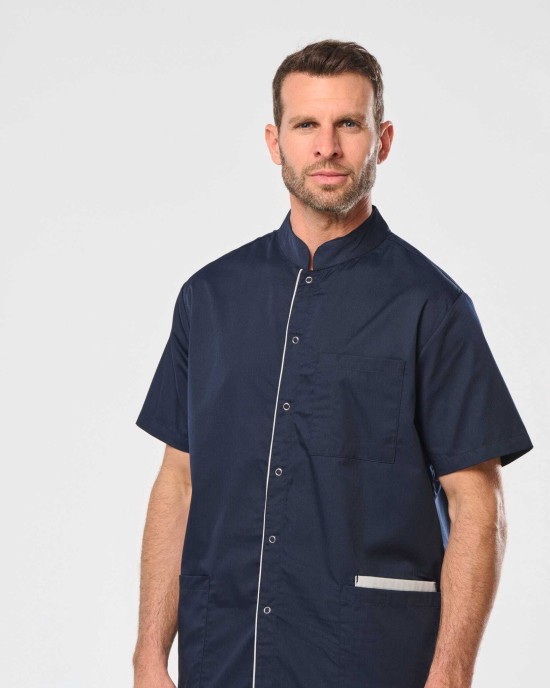 Tabliers personnalisable Wk. Designed To Work Blouse polycoton avec boutons-pression homme
