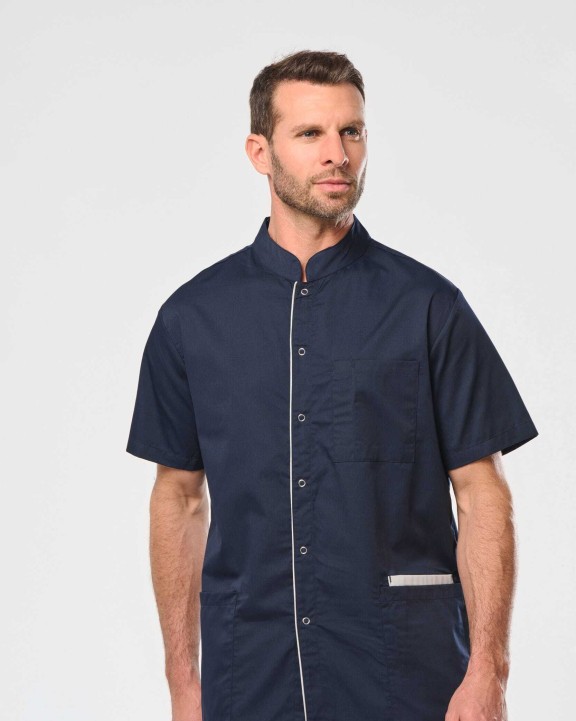 WK. DESIGNED TO WORK Herrenkittel aus Baumwollpolyester mit Druckknöpfen Schürzen personalisierbar
