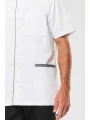 WK. DESIGNED TO WORK Blouse polycoton avec boutons-pression homme  personnalisable