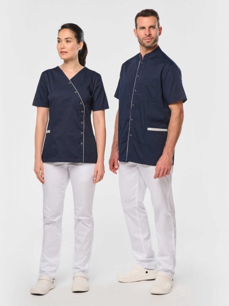 Tabliers à personnaliser WK. DESIGNED TO WORK Blouse polycoton avec boutons-pression homme 
