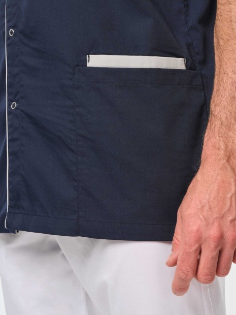 Tabliers à personnaliser WK. DESIGNED TO WORK Blouse polycoton avec boutons-pression homme 