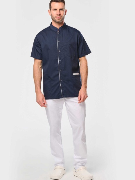 Tabliers à personnaliser WK. DESIGNED TO WORK Blouse polycoton avec boutons-pression homme 