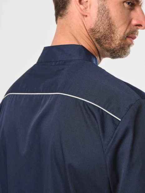 Tabliers à personnaliser WK. DESIGNED TO WORK Blouse polycoton avec boutons-pression homme 