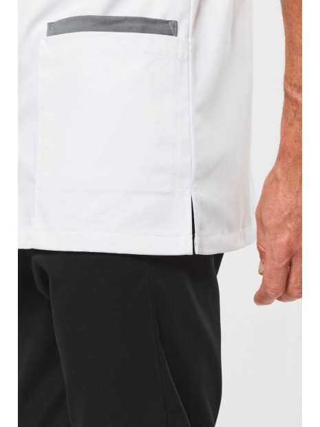 WK. DESIGNED TO WORK Blouse polycoton avec boutons-pression homme  personnalisable