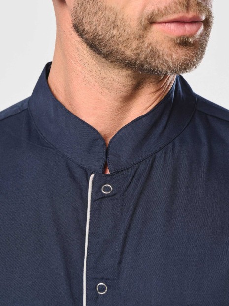 Tabliers à personnaliser WK. DESIGNED TO WORK Blouse polycoton avec boutons-pression homme 