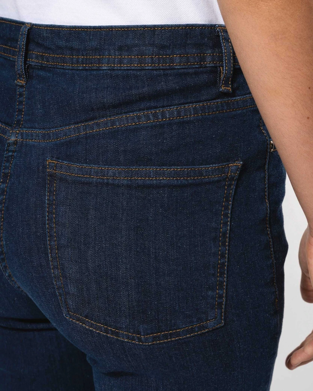 KARIBAN Damen Basic Jeanshose Hosen personalisierbar