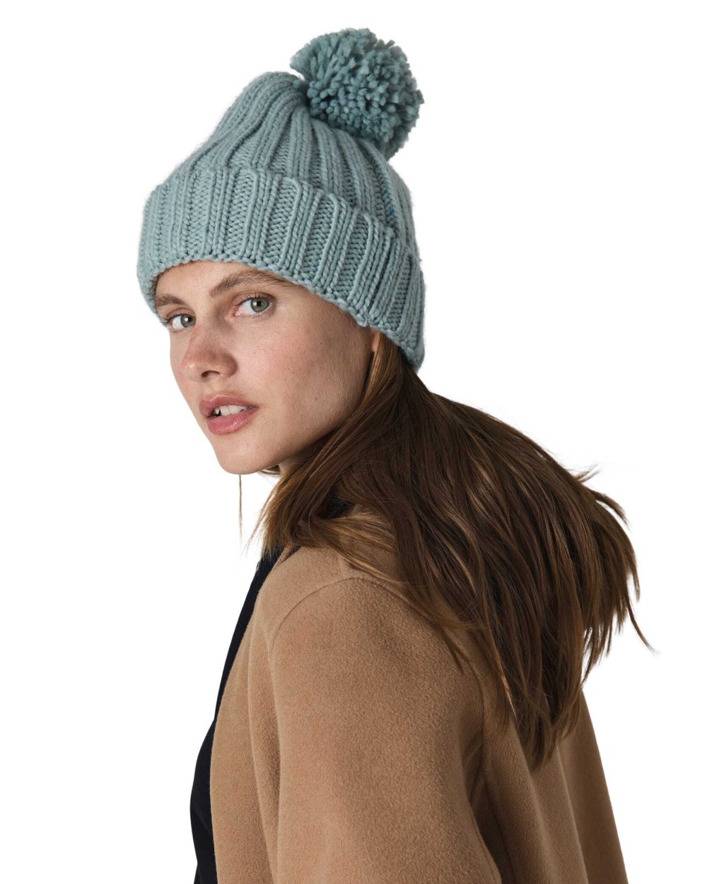 Mutsen K-UP Muts met pompon voor bedrukking &amp; borduring