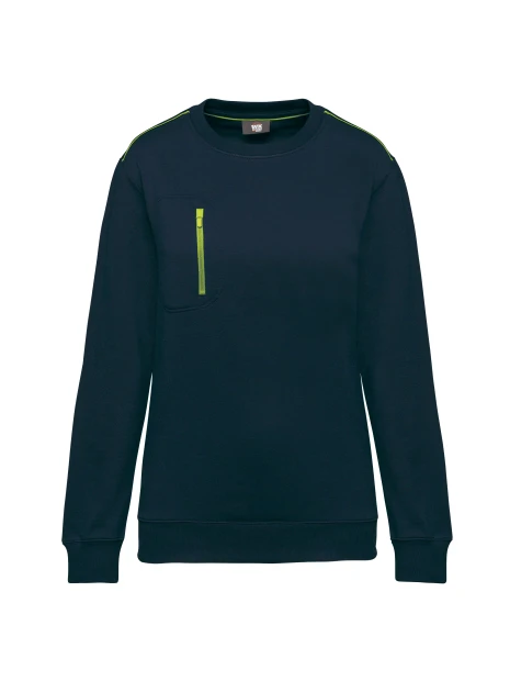 WK. DESIGNED TO WORK Sweat-shirt Day To Day zip poche contrastée unisexe /api/colors/d66395df-2ca0-431e-8797-a9b81fc48a88 personnalisable