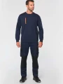 Sweat-shirts à personnaliser WK. DESIGNED TO WORK Sweat-shirt Day To Day zip poche contrastée unisexe 