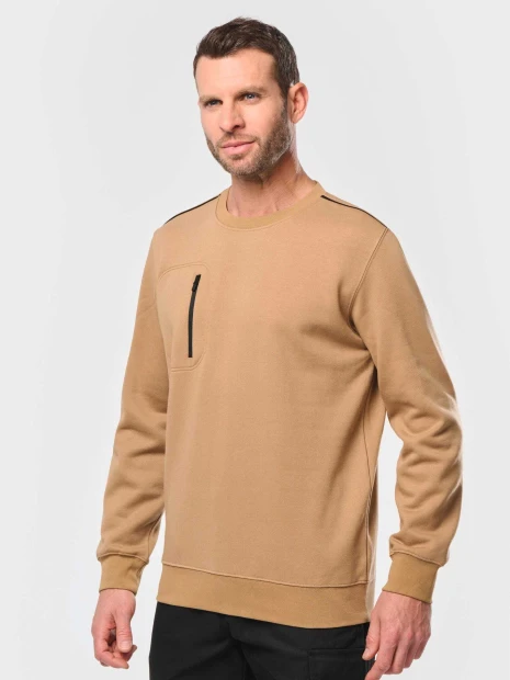 Sweat-shirts à personnaliser WK. DESIGNED TO WORK Sweat-shirt Day To Day zip poche contrastée unisexe 