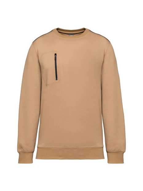 WK. DESIGNED TO WORK Sweat-shirt Day To Day zip poche contrastée unisexe /api/colors/fc1692f5-8c71-472a-8288-0cddacb1ba56 personnalisable