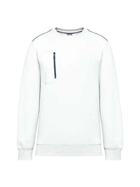 WK. DESIGNED TO WORK Sweat-shirt Day To Day zip poche contrastée unisexe /api/colors/0a5bce3c-f7ce-4afd-8f62-82c8c24eb7e9 personnalisable