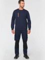 Sweat-shirts à personnaliser WK. DESIGNED TO WORK Sweat-shirt Day To Day zip poche contrastée unisexe 
