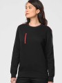 Sweat-shirts à personnaliser WK. DESIGNED TO WORK Sweat-shirt Day To Day zip poche contrastée unisexe 