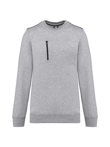 WK. DESIGNED TO WORK Sweat-shirt Day To Day zip poche contrastée unisexe /api/colors/6b08b627-54c2-459b-85a2-773df3e7b90d personnalisable