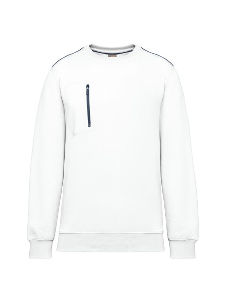 WK. DESIGNED TO WORK Sweat-shirt Day To Day zip poche contrastée unisexe /api/colors/0a5bce3c-f7ce-4afd-8f62-82c8c24eb7e9 personnalisable