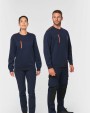 Sweat-shirts personnalisable WK. DESIGNED TO WORK Sweat-shirt Day To Day zip poche contrastée unisexe