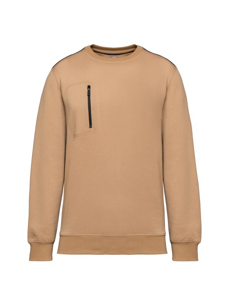 WK. DESIGNED TO WORK Sweat-shirt Day To Day zip poche contrastée unisexe /api/colors/fc1692f5-8c71-472a-8288-0cddacb1ba56 personnalisable