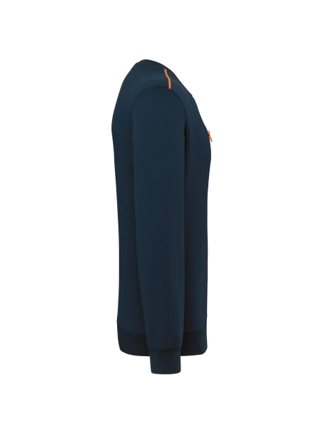 WK. DESIGNED TO WORK Sweat-shirt Day To Day zip poche contrastée unisexe /api/colors/d66395df-2ca0-431e-8797-a9b81fc48a88 personnalisable