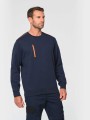 Sweat-shirts à personnaliser WK. DESIGNED TO WORK Sweat-shirt Day To Day zip poche contrastée unisexe 