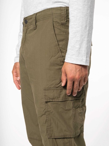 Pantalons à personnaliser KARIBAN Pantalon léger multipoches homme 