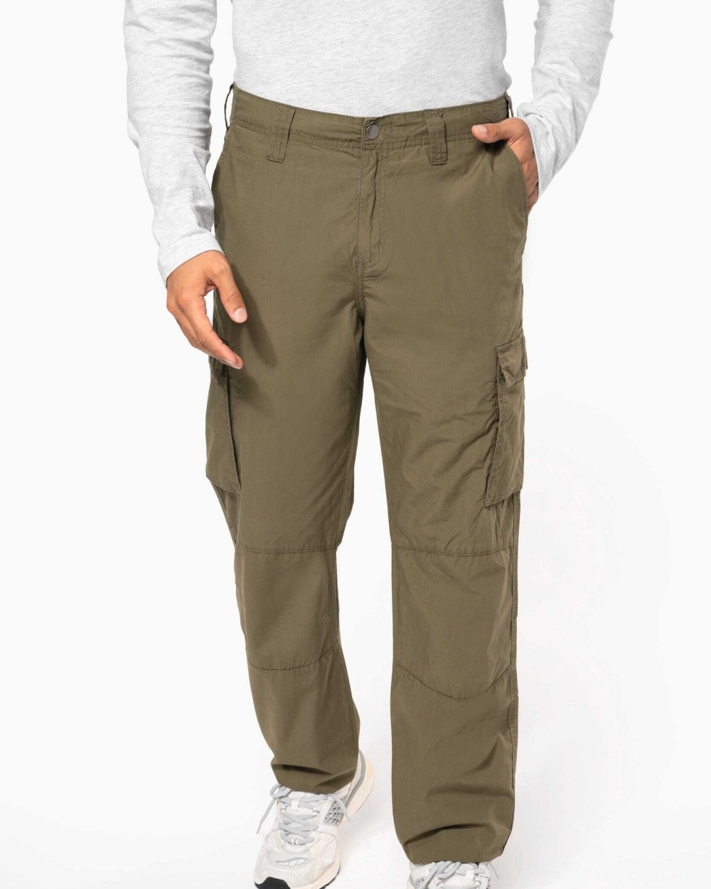 KARIBAN Leichte Herrenhose mit mehreren Taschen Hosen personalisierbar