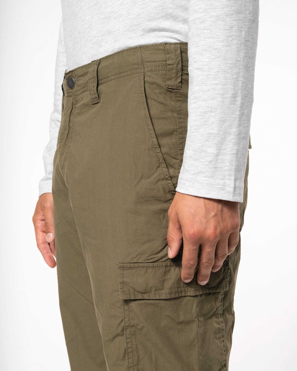 KARIBAN Leichte Herrenhose mit mehreren Taschen Hosen personalisierbar