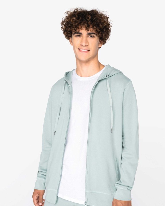NATIVE SPIRIT Umweltfreundliches Unisex-Kapuzensweatshirt aus French Terry mit Reißverschluss Sweatshirts personalisierbar