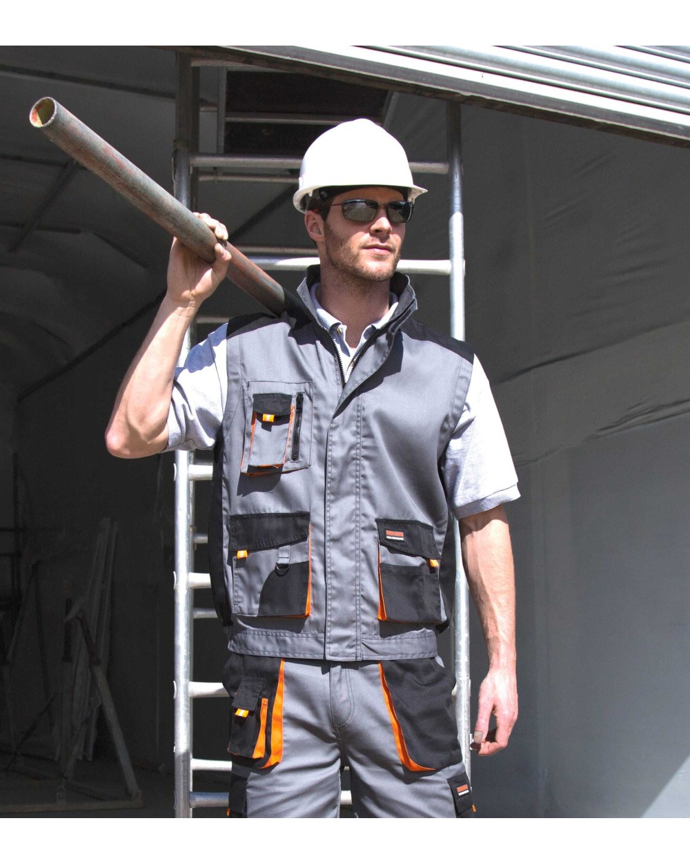 Fluo vestjes RESULT Work-guard Lite Gilet voor bedrukking &amp; borduring