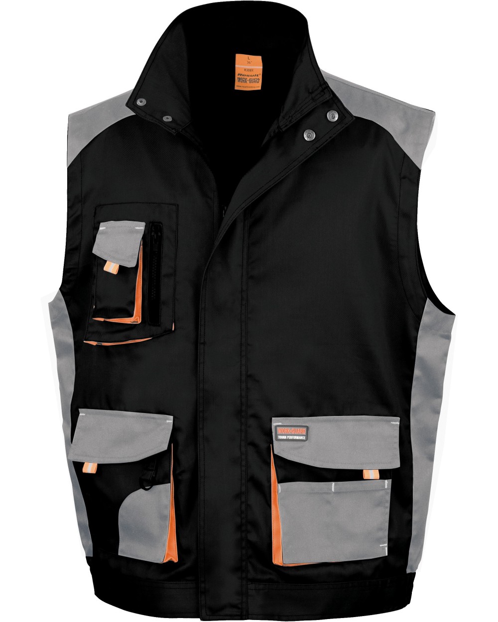 Fluo vestjes RESULT Work-guard Lite Gilet voor bedrukking &amp; borduring