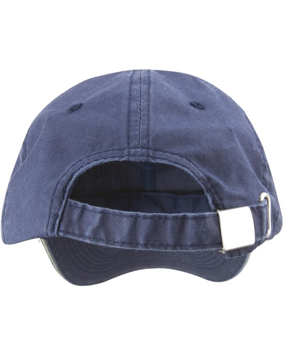 Casquettes personnalisable RESULT Casquette coton fine ligne lavé avec visière sandwich