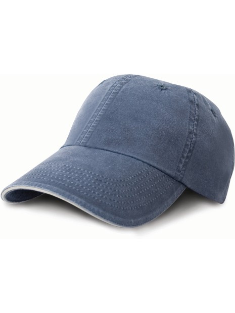 RESULT Casquette coton fine ligne lavé avec visière sandwich /api/colors/c3a1db4f-fe3a-46fd-9fdb-4857b32e8e2a personnalisable