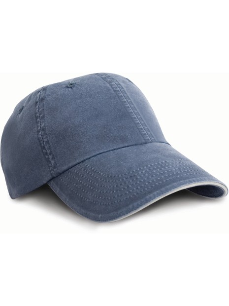 RESULT Casquette coton fine ligne lavé avec visière sandwich /api/colors/c3a1db4f-fe3a-46fd-9fdb-4857b32e8e2a personnalisable