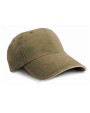 Casquettes personnalisable RESULT Casquette coton fine ligne lavé avec visière sandwich