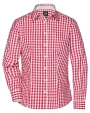 Hemden JAMES & NICHOLSON Ladies` Checked Blouse voor bedrukking &amp; borduring