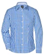 Hemden JAMES & NICHOLSON Ladies` Checked Blouse voor bedrukking &amp; borduring