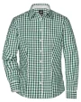 JAMES & NICHOLSON Ladies` Checked Blouse Hemden personalisierbar